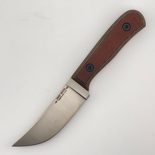 Knife with a camo handle on a white background